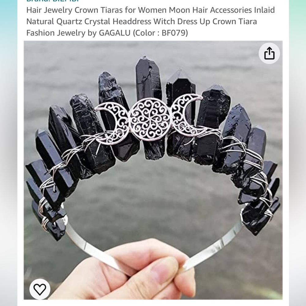 Quartz/ crystal headdress